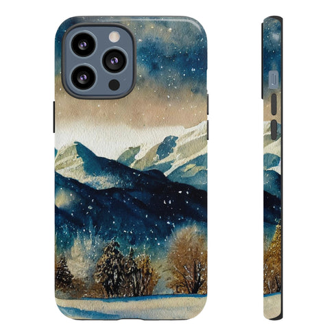 Snowy Colorado Rocky Mountains - Impact Resistant Phone Case iPhone 13 Pro Max Glossy
